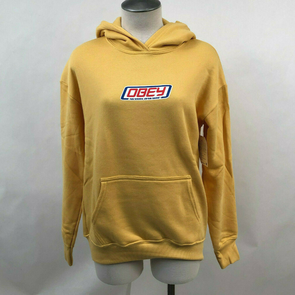 Obey Hoodie Sweatshirt "Foreign Candy" Yellow